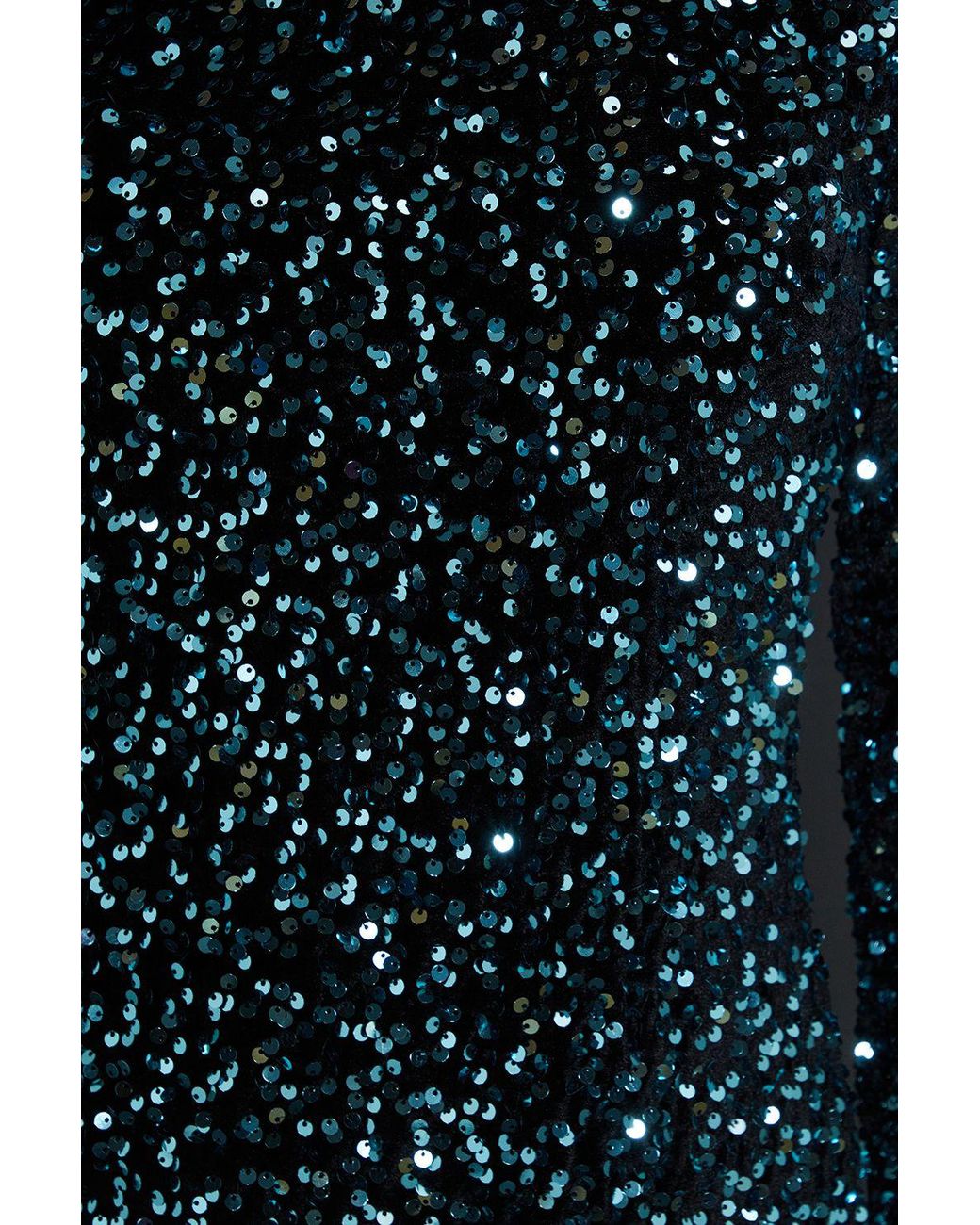 Dorothy Perkins Blue Velvet Sequin Mini Dress
