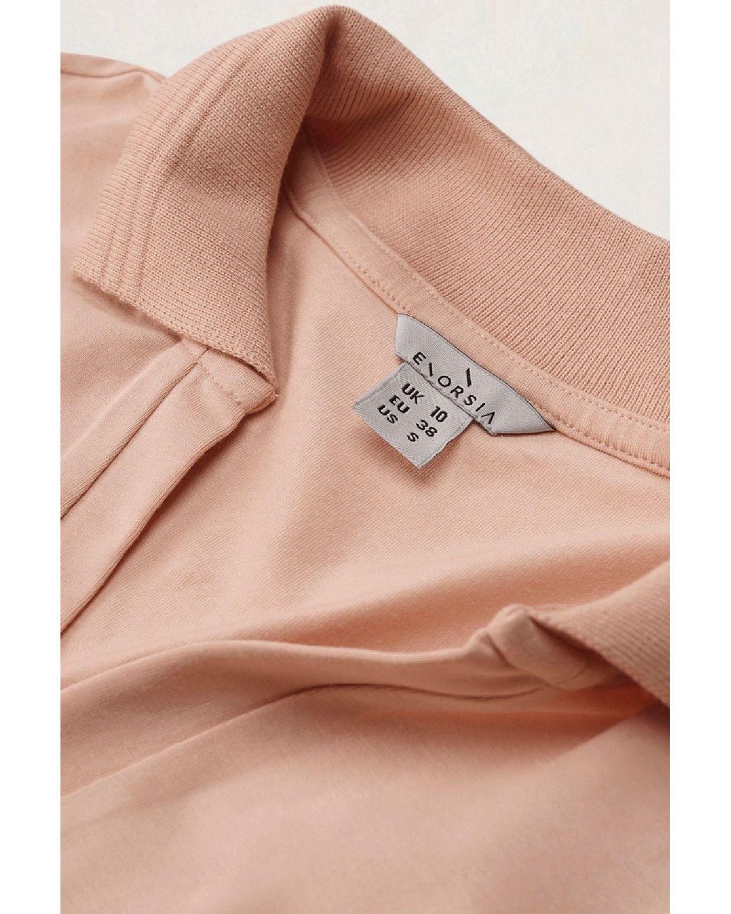 Enorsia Natural V-Neck Polo Shirt