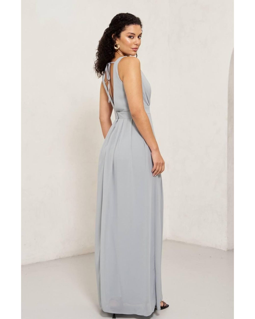 TFNC London White Kesha Sage Maxi Dress