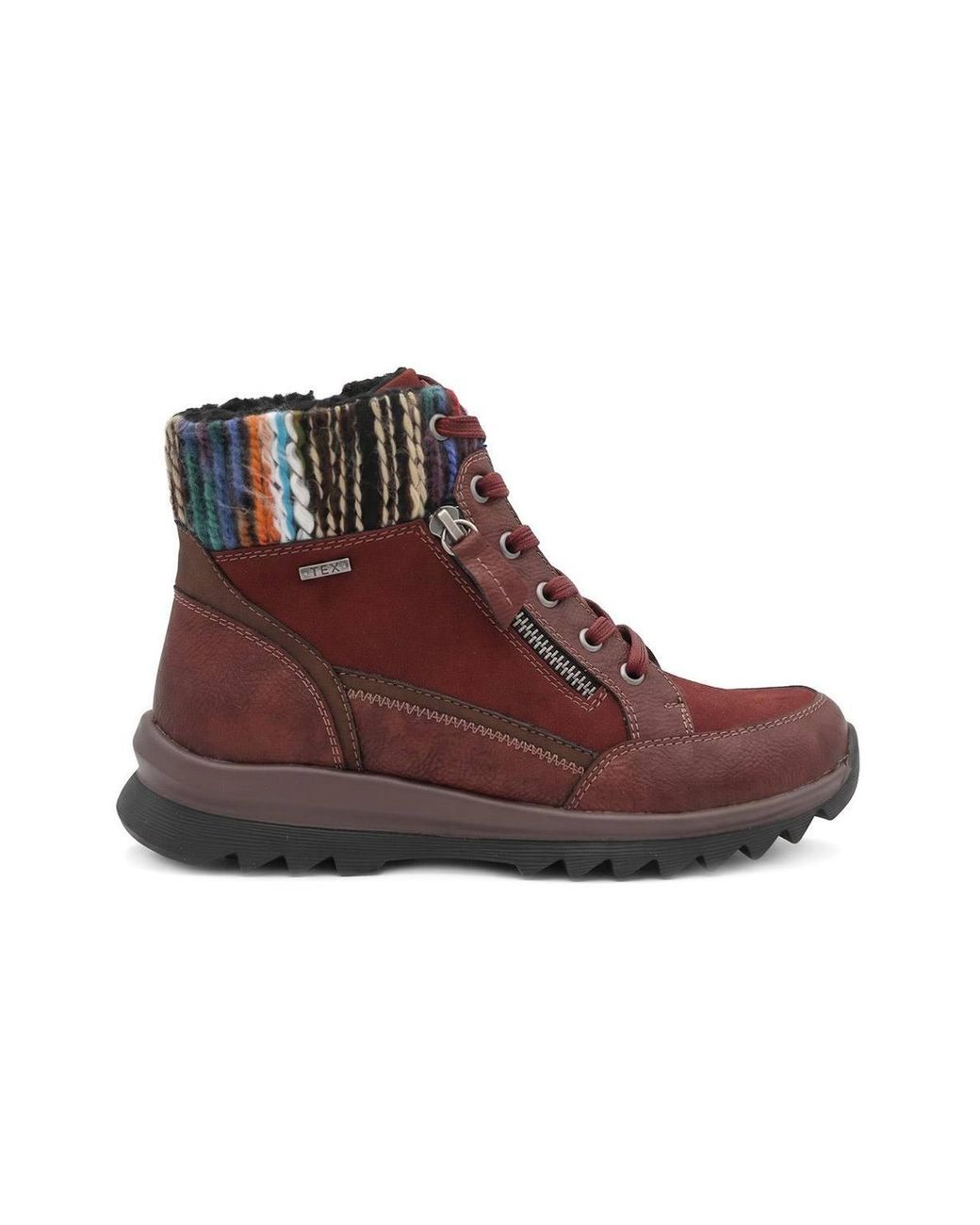 Pavers Brown Warm Lined Water Resistant Ankle Boots