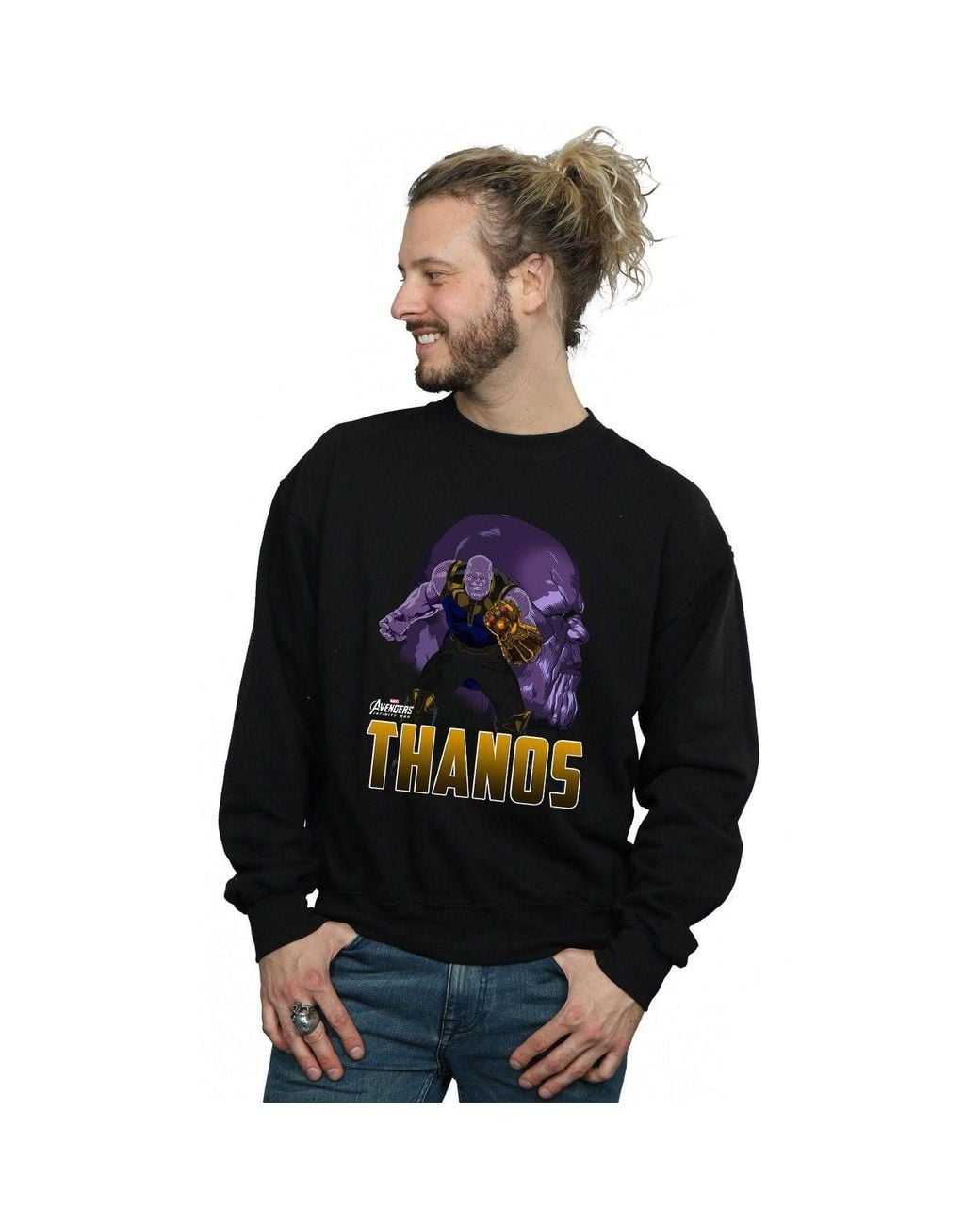 Marvel Black Avengers Infinity War Thanos Character Sweatshirt for men