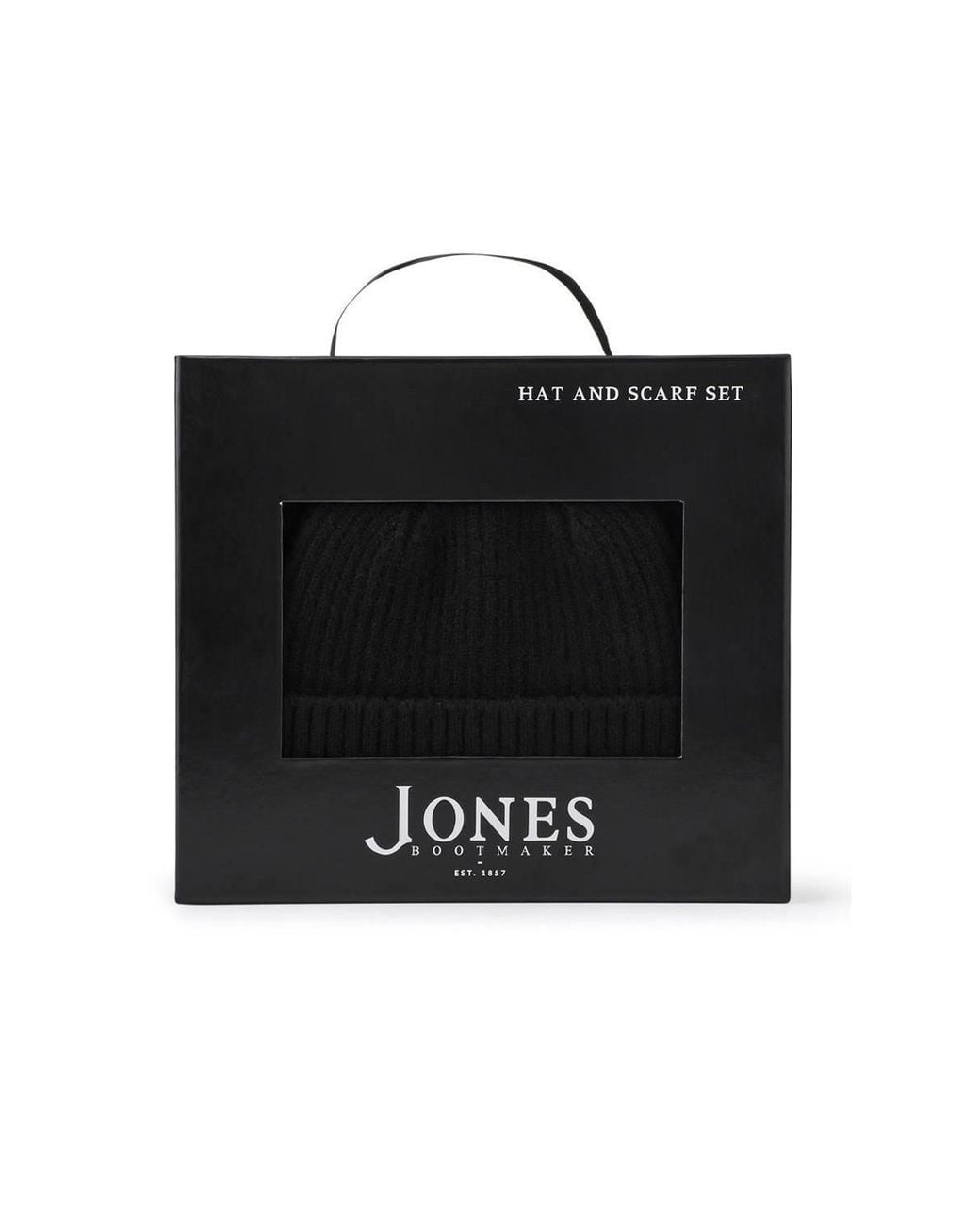 Jones Bootmaker Black Voltana Hat & Scarf Set