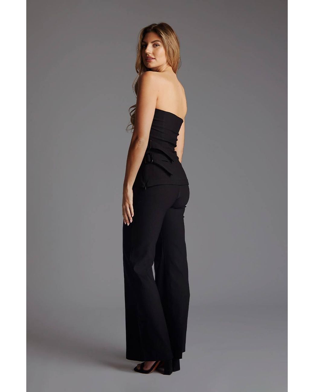 Vesper Gray Wide Leg Trousers