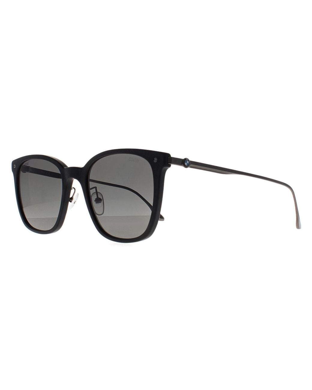 BMW Gray Square Matte Smoke Polarized Bw0008 Sunglasses for men