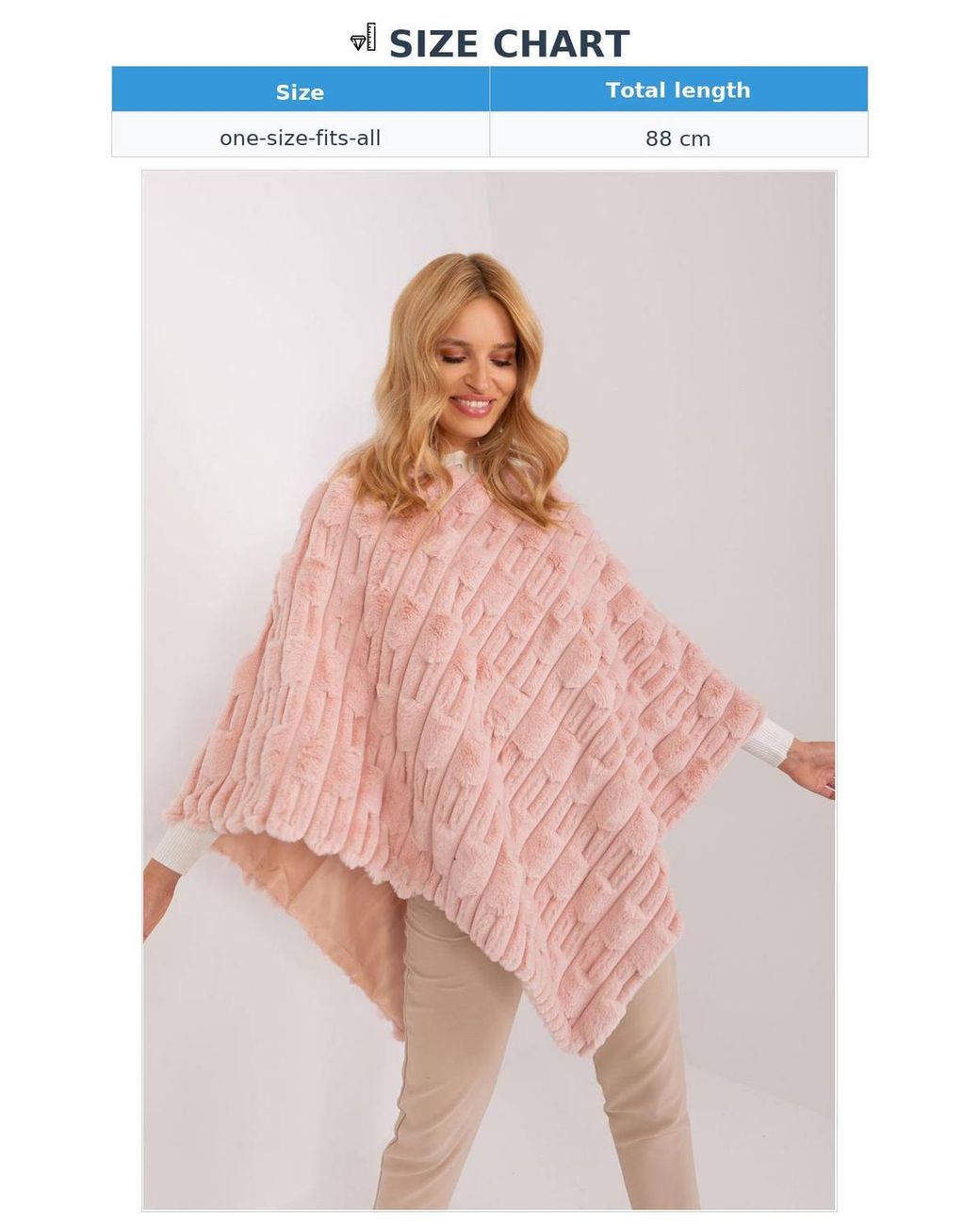 Love Lace Pink Casual Textured Polyester Lined Poncho Style 190859