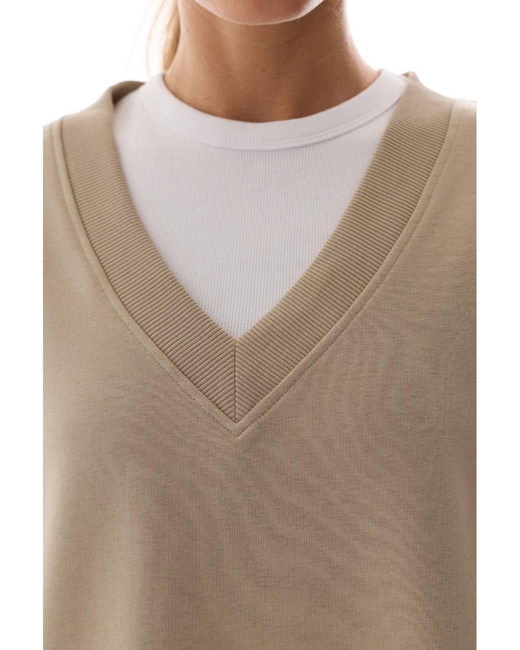 Penti Natural Wide V-Neck Sweatshirt