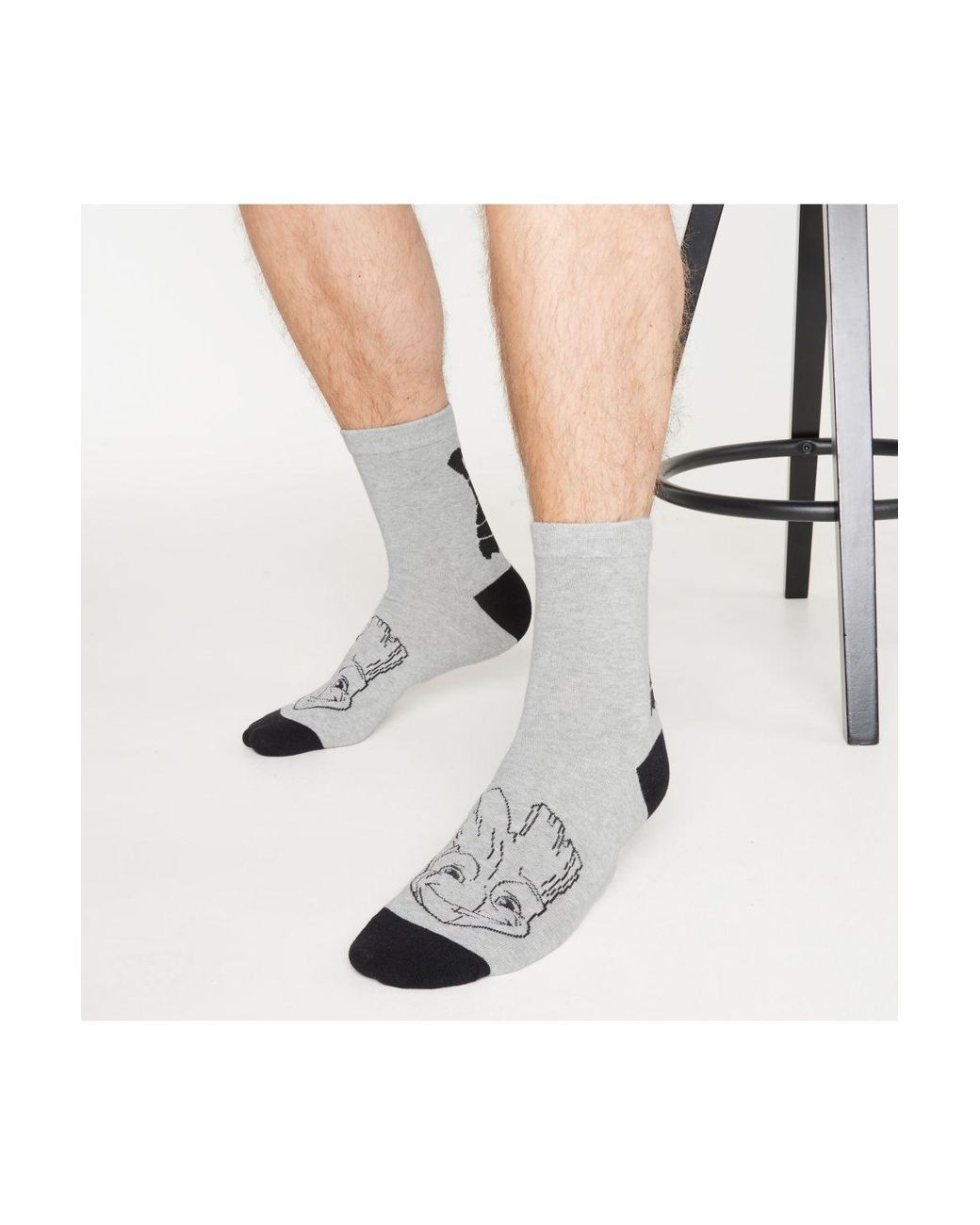 Marvel White Groot Socks 5 Pack for men