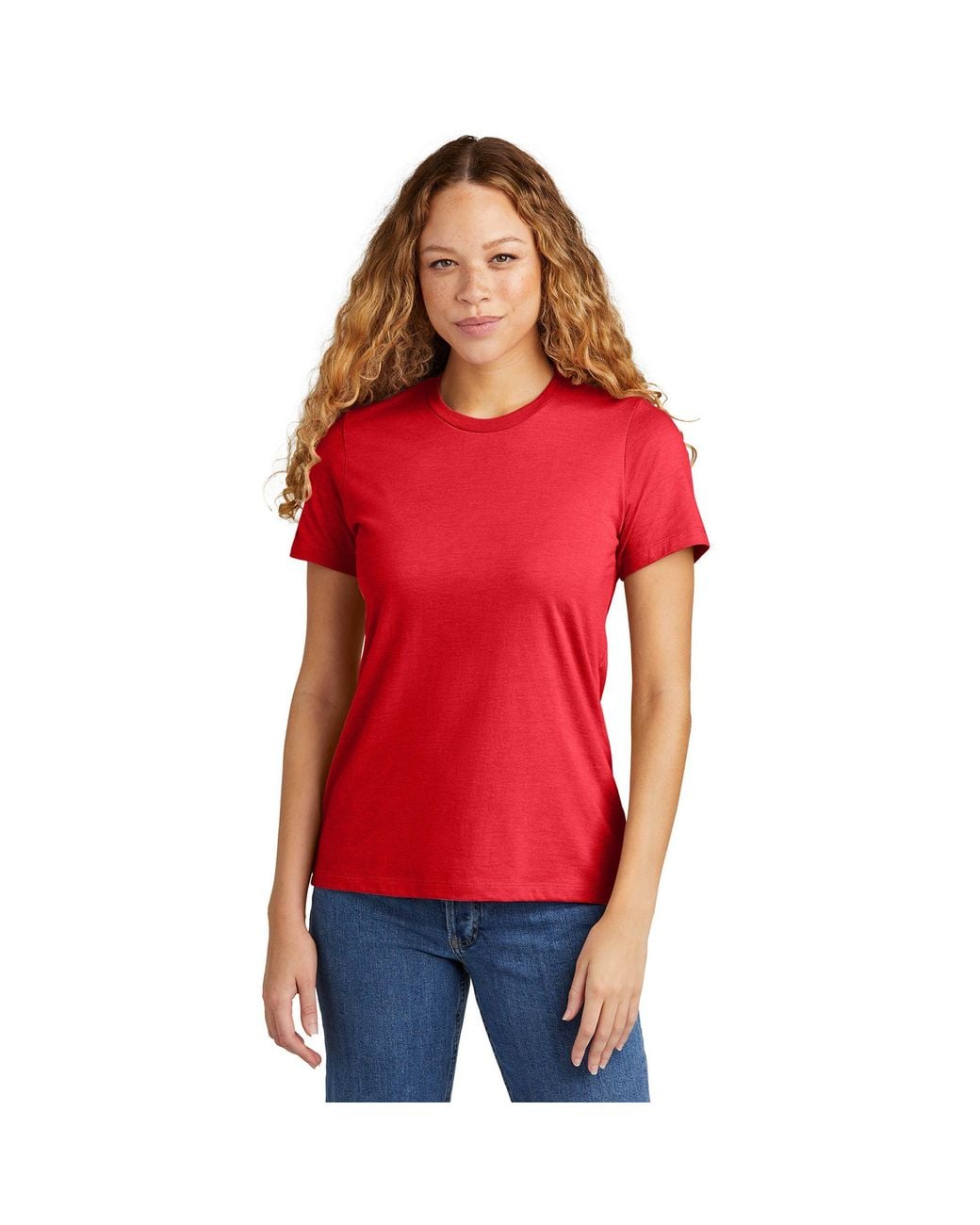 Gildan Red Cvc Soft Touch T-Shirt