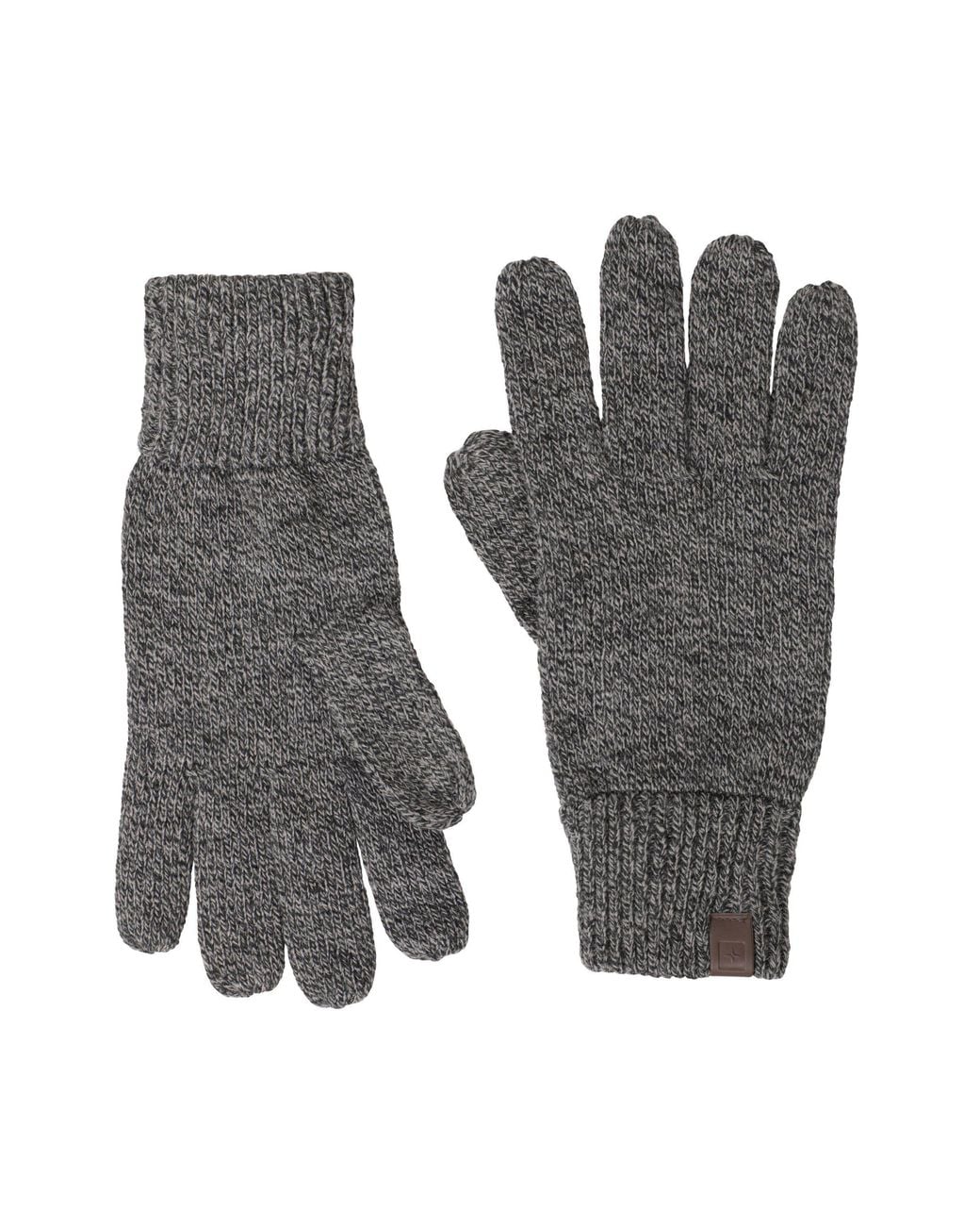 Mountain Warehouse Gray Compass Knitted Glove Everyday Winter Warm Gloves for men