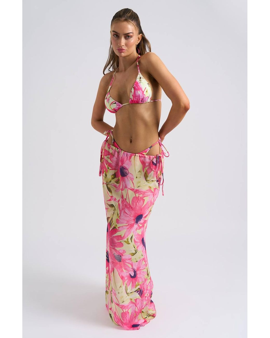 Urban Bliss Red Floral Skirt