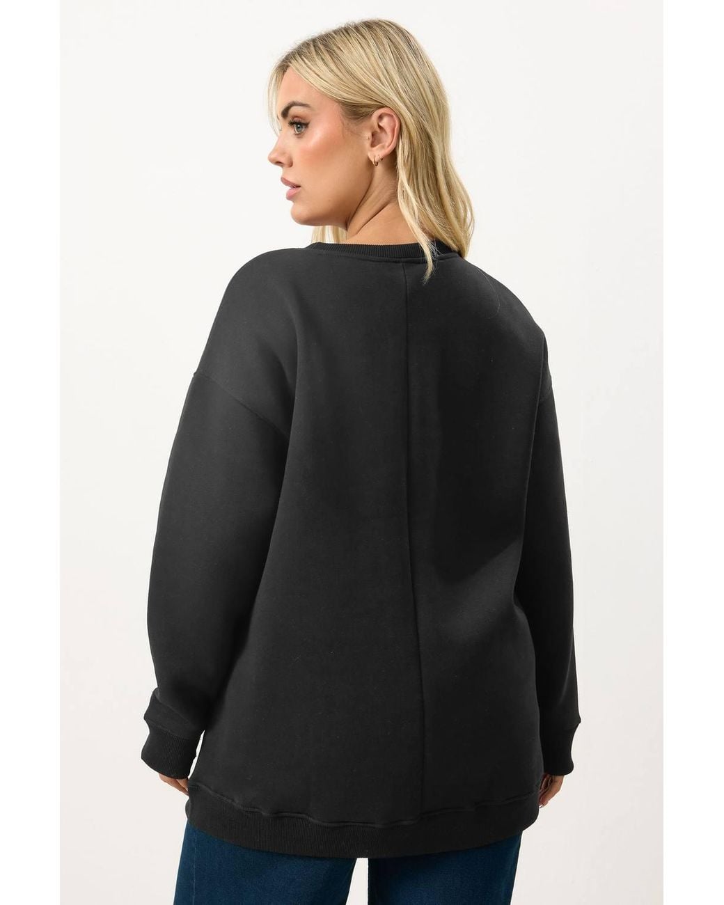 Yours Black Leopard Heart Sweatshirt