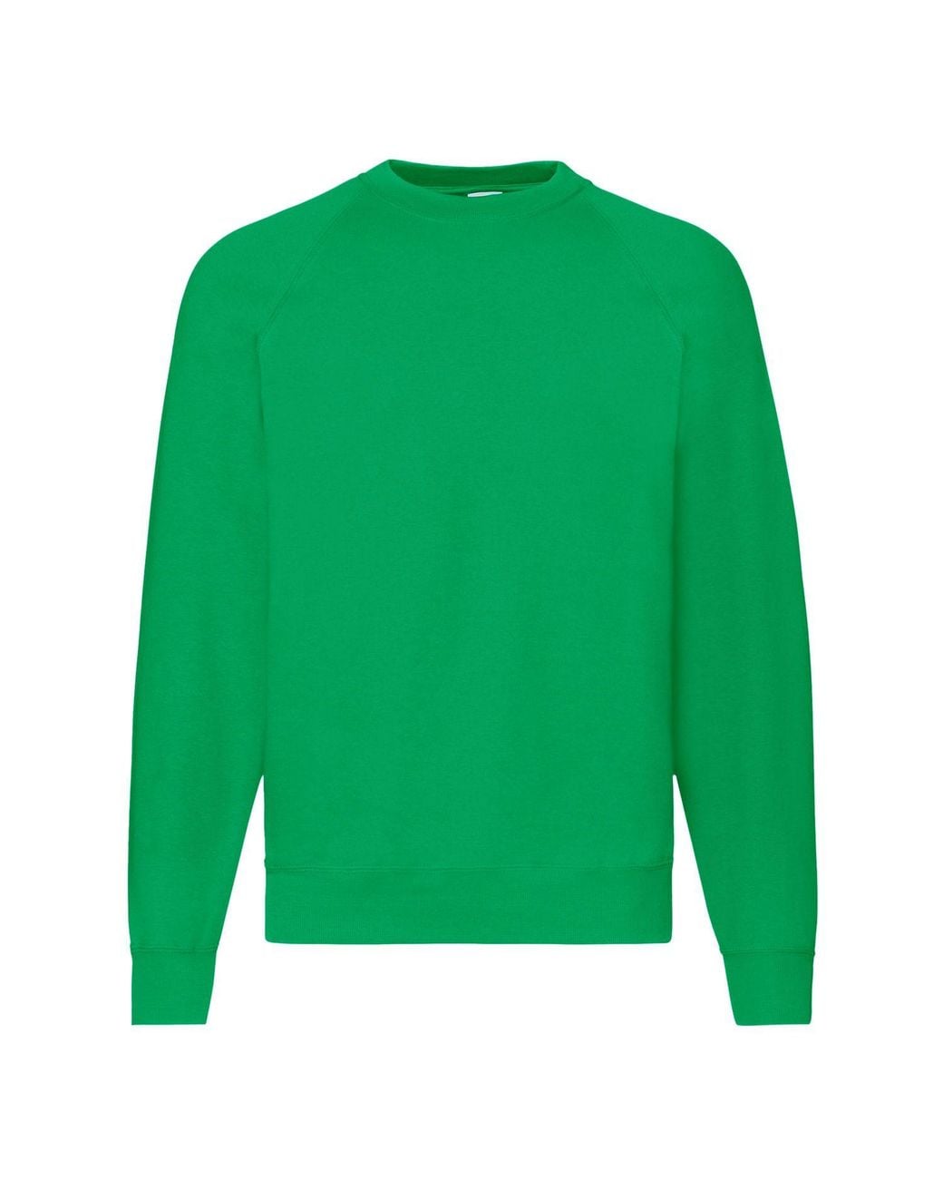 Fruit Of The Loom Green Raglan Sleeve Belcoro Sweatshirt for men