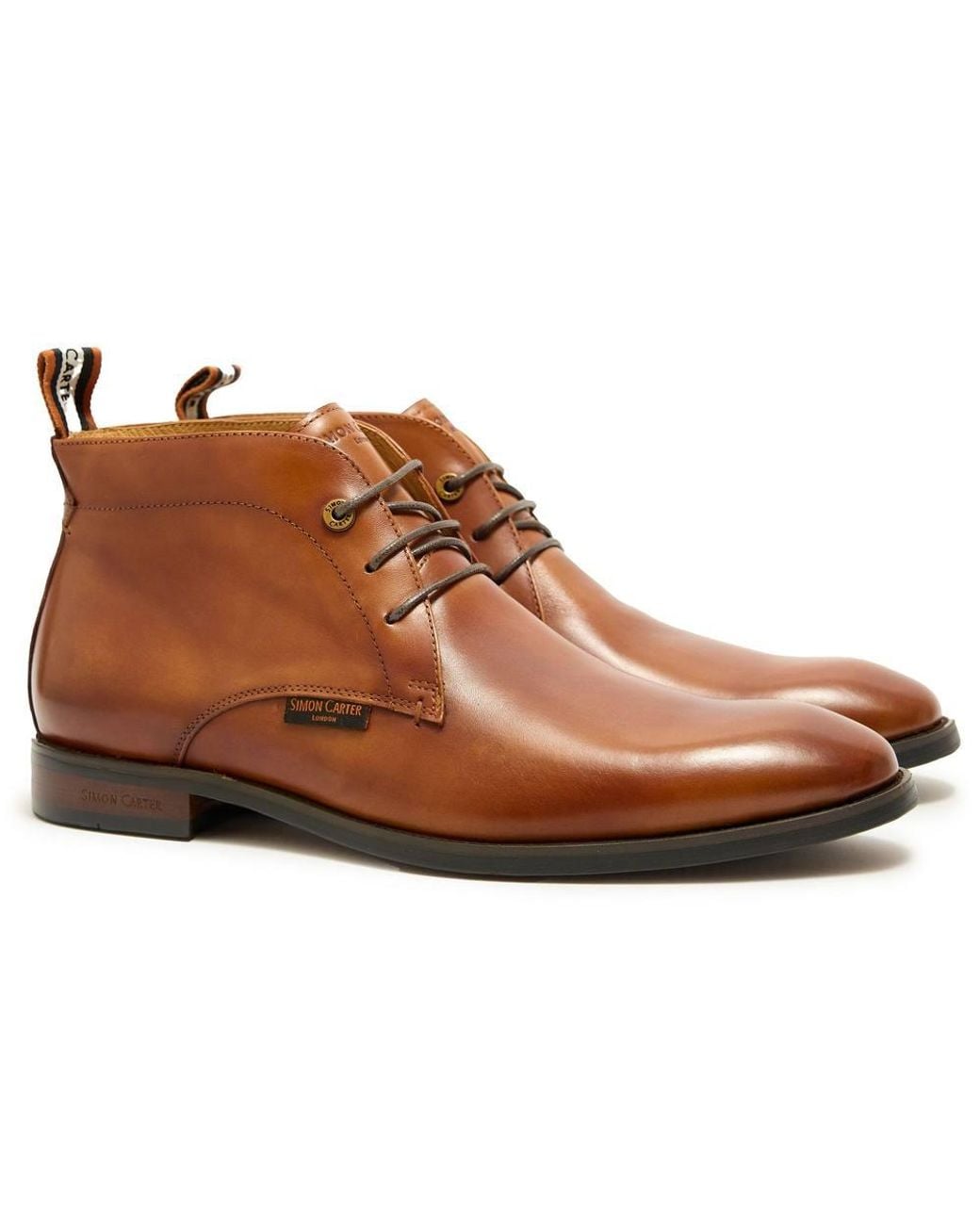 Simon Carter Brown Jeeps Chukka Boots for men