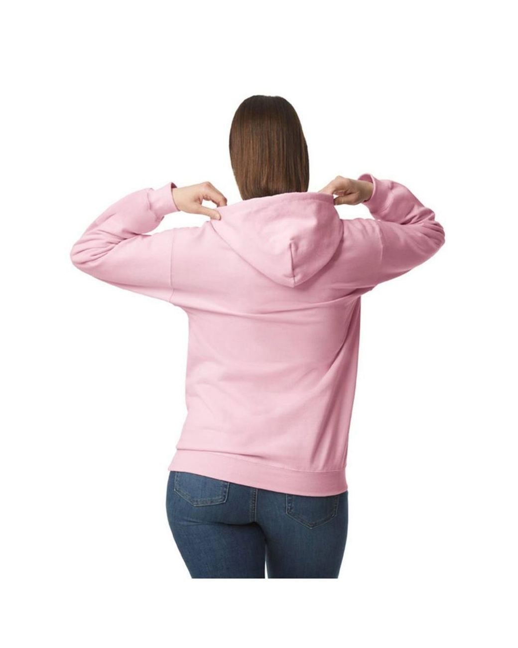 Gildan Pink Softstyle Fleece Midweight Hoodie