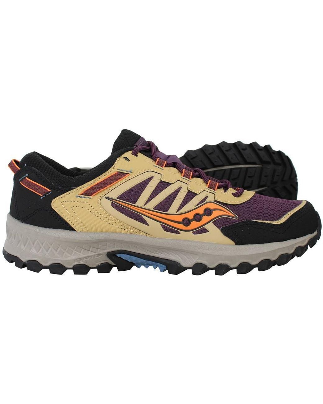 Saucony Black Grid Peak Multicolour Trainers for men