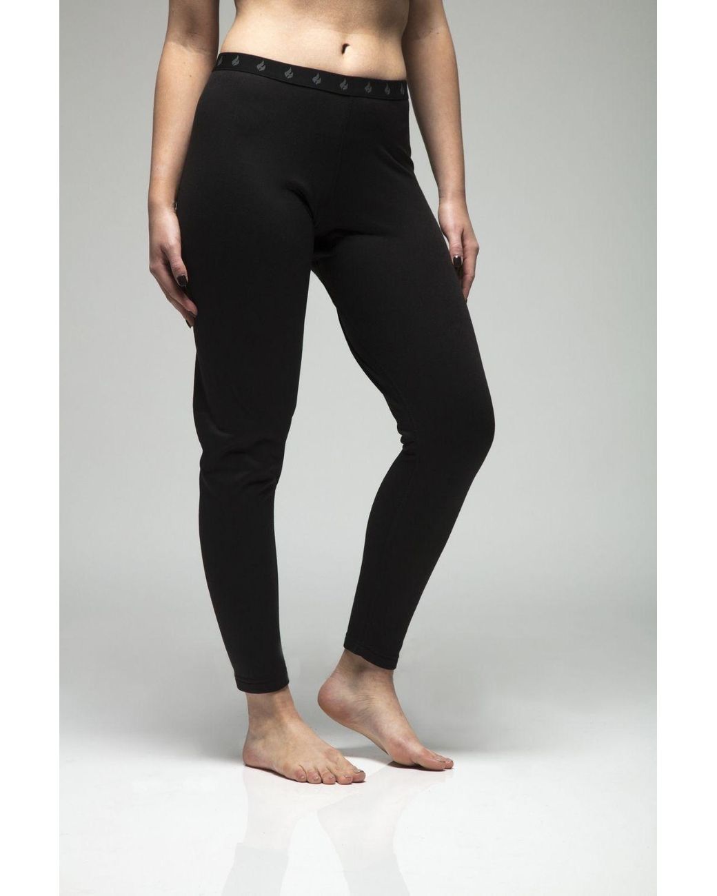 Heat Holders Black Fleece Lined Base Layer Thermal Long John Bottoms