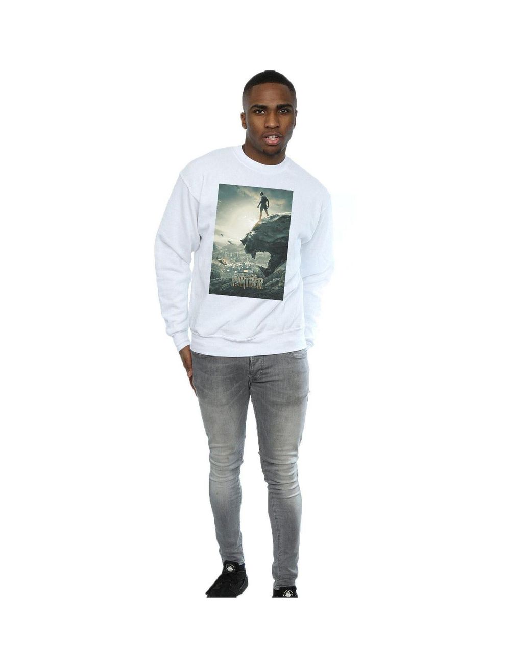 Marvel Blue Panther Poster Sweatshirt for men