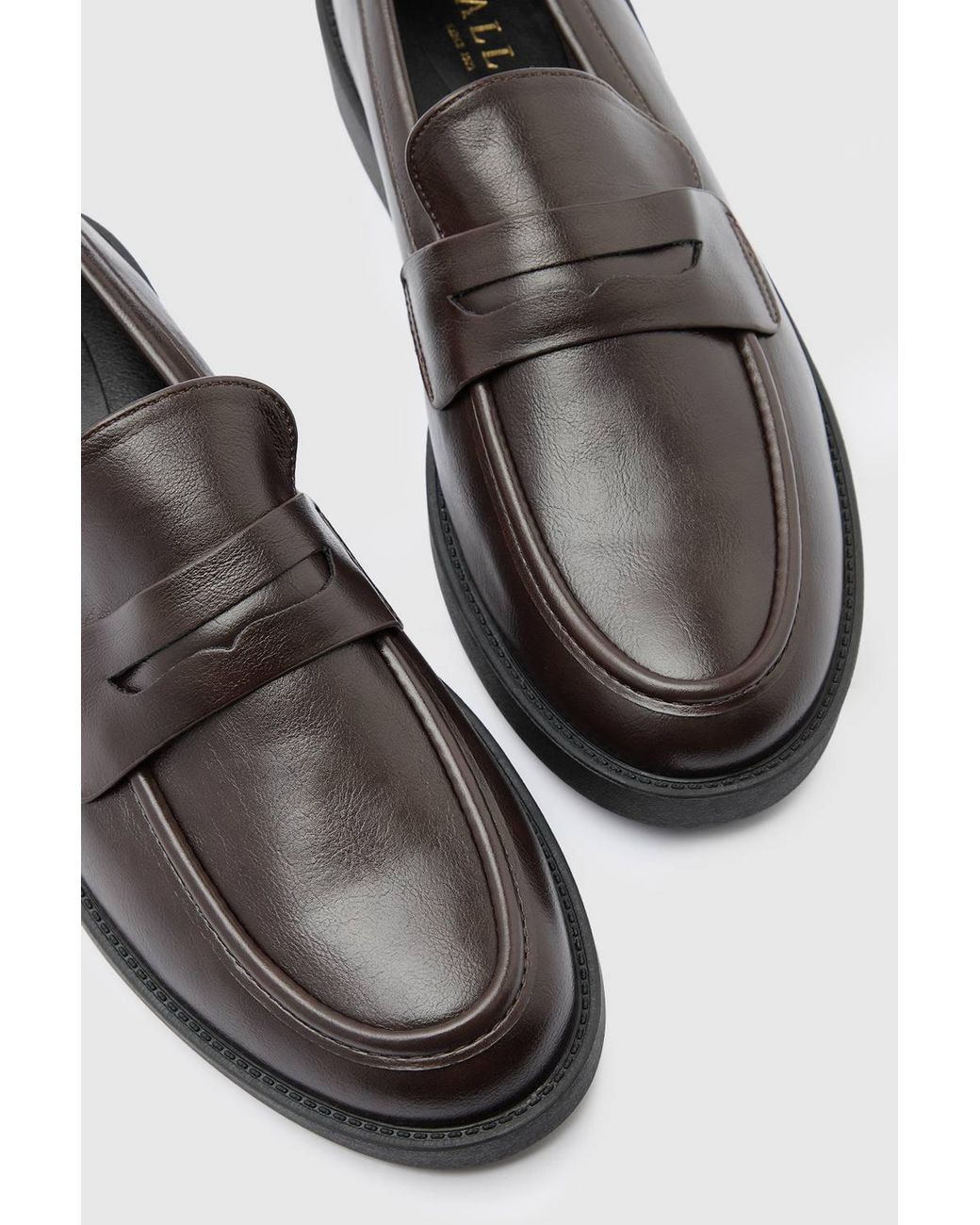 Wallis Blue Kayley Faux Leather Chunky Loafers