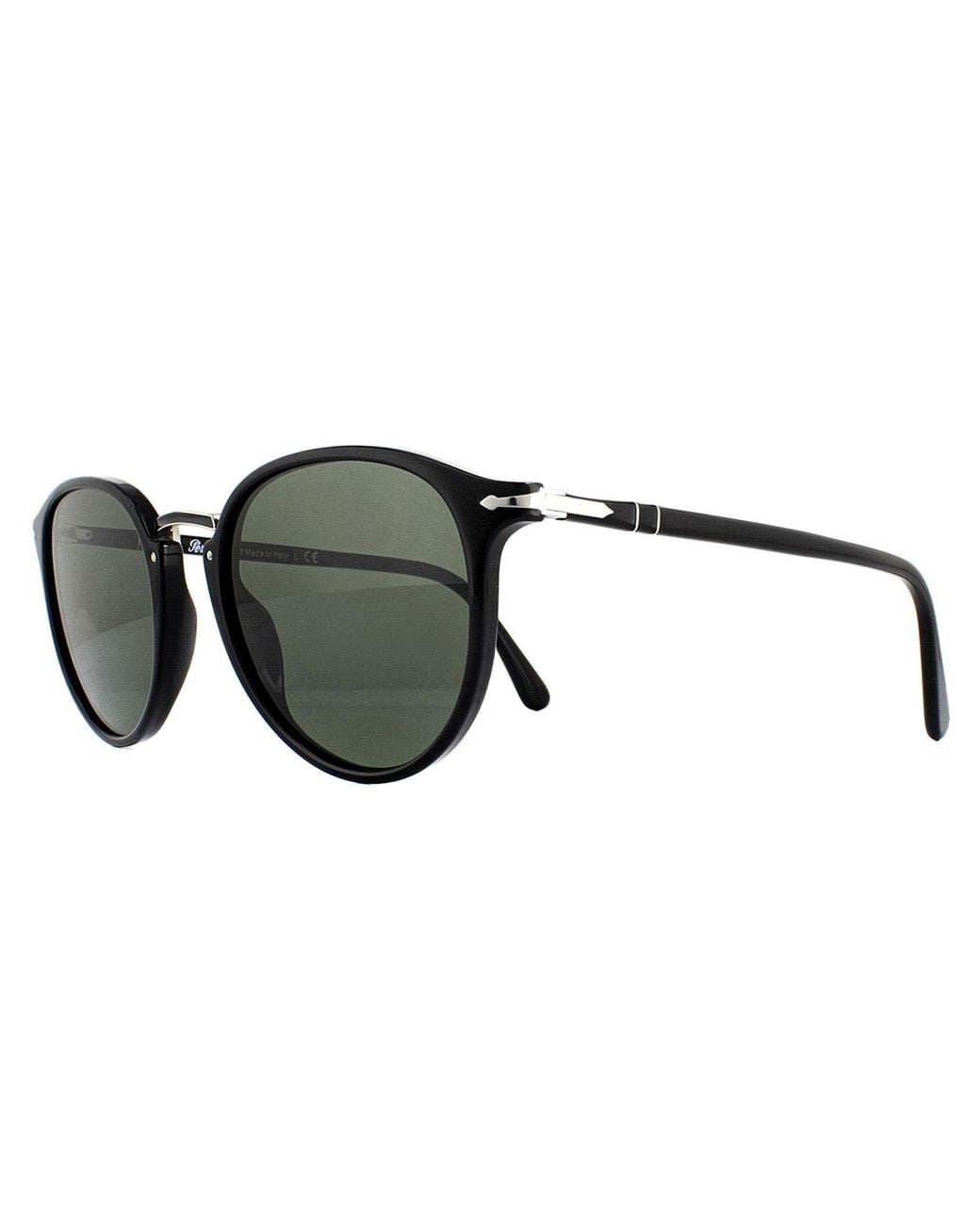 Persol Brown Round Sunglasses for men