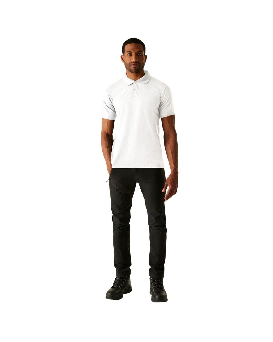 Regatta White Pique Polo Shirt for men