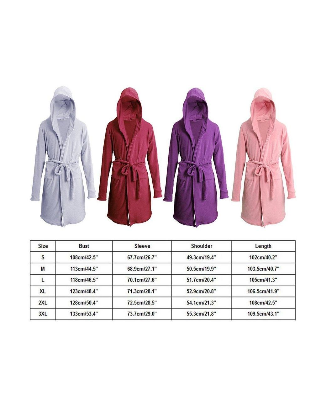 MODISHION Red Solid Long Dressing Gown