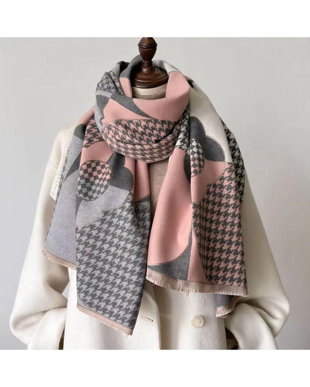 Lemon Daisy Accessories Gray Avery Winter Scarf Shawl