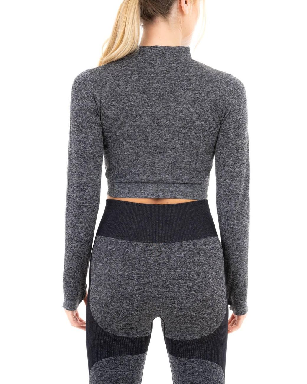 Smart Living Gray Seamless Ribbed Marl Jacket