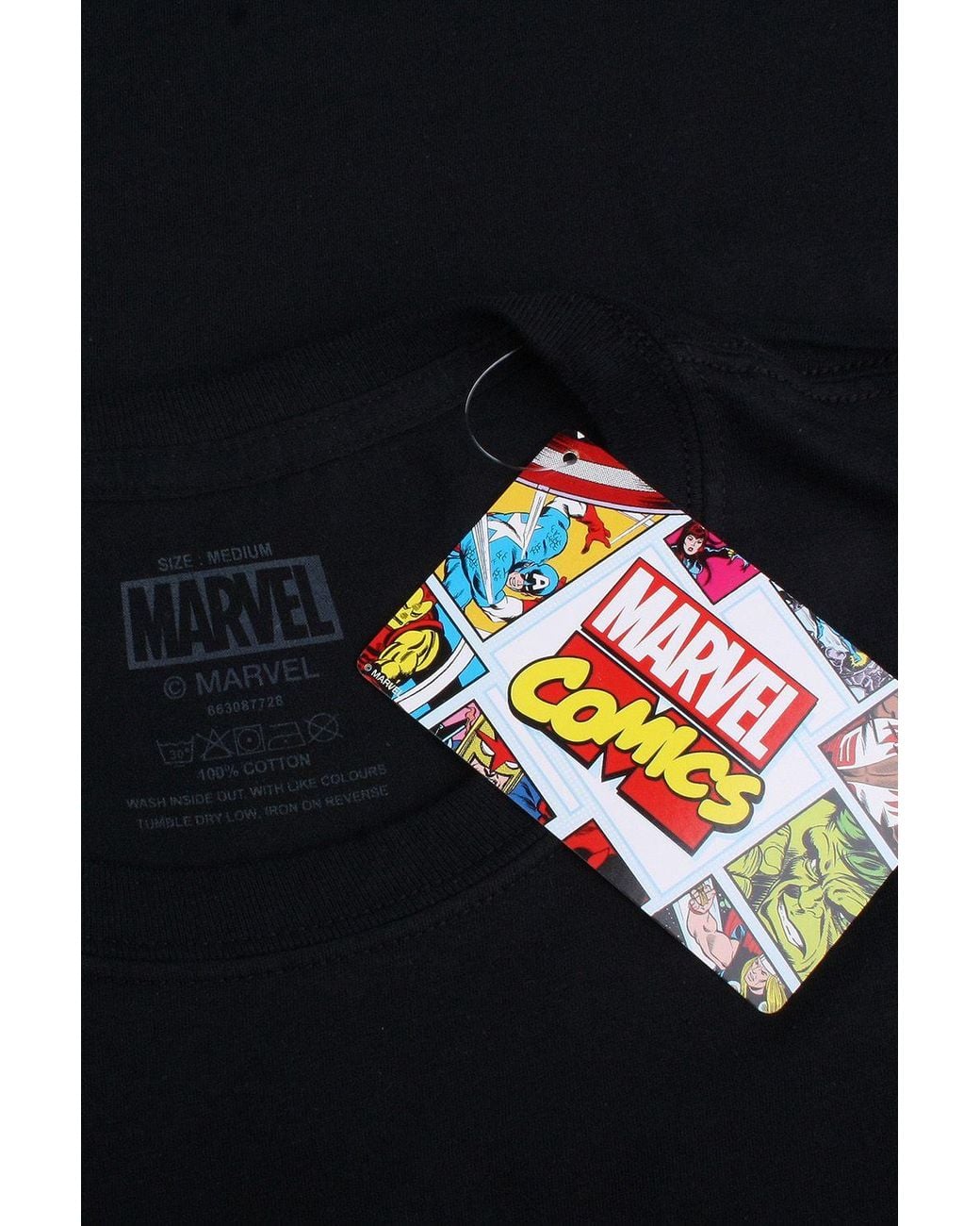 Marvel Red Heroes Comics Cotton T-Shirt for men