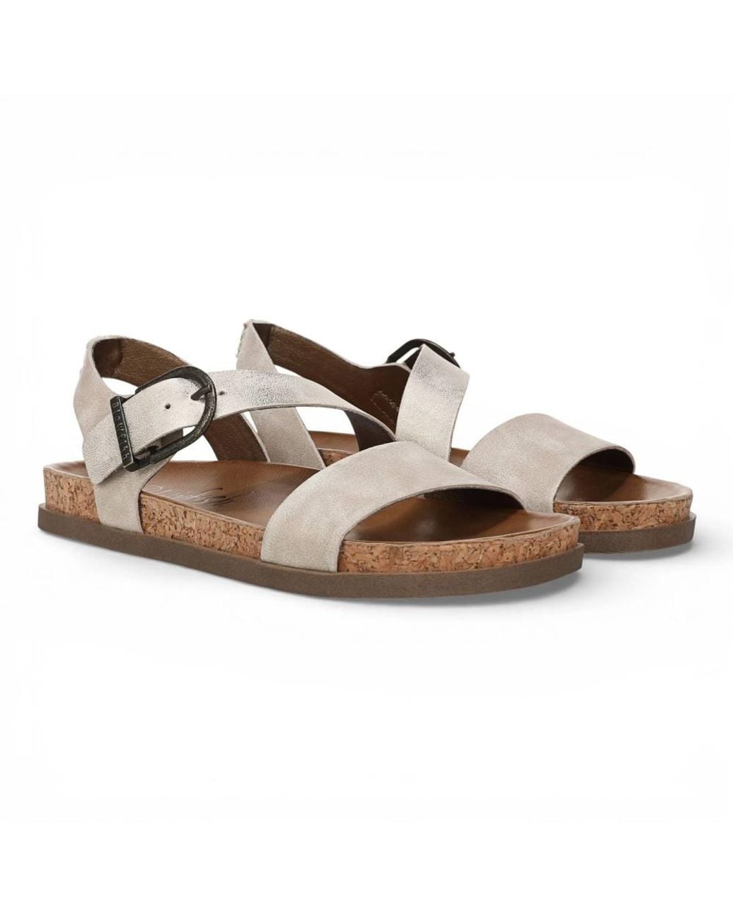 TruClothing Brown Cloud Footbed Strappy Flat Sandals
