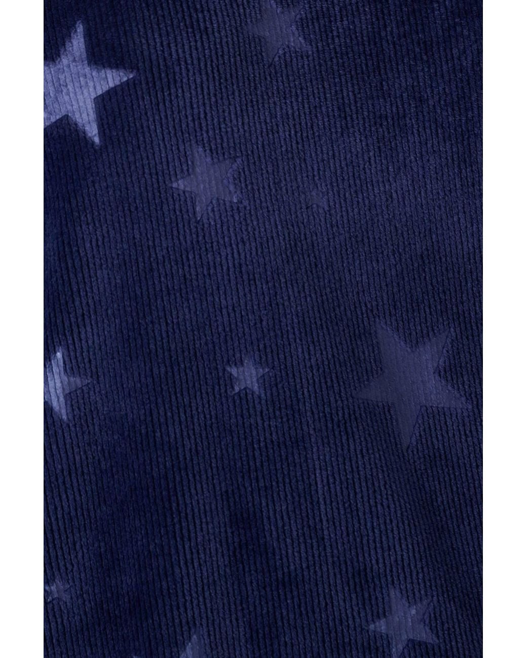 DAMART Blue Thermal Velour Star Print Zip-Neck Pyjamas