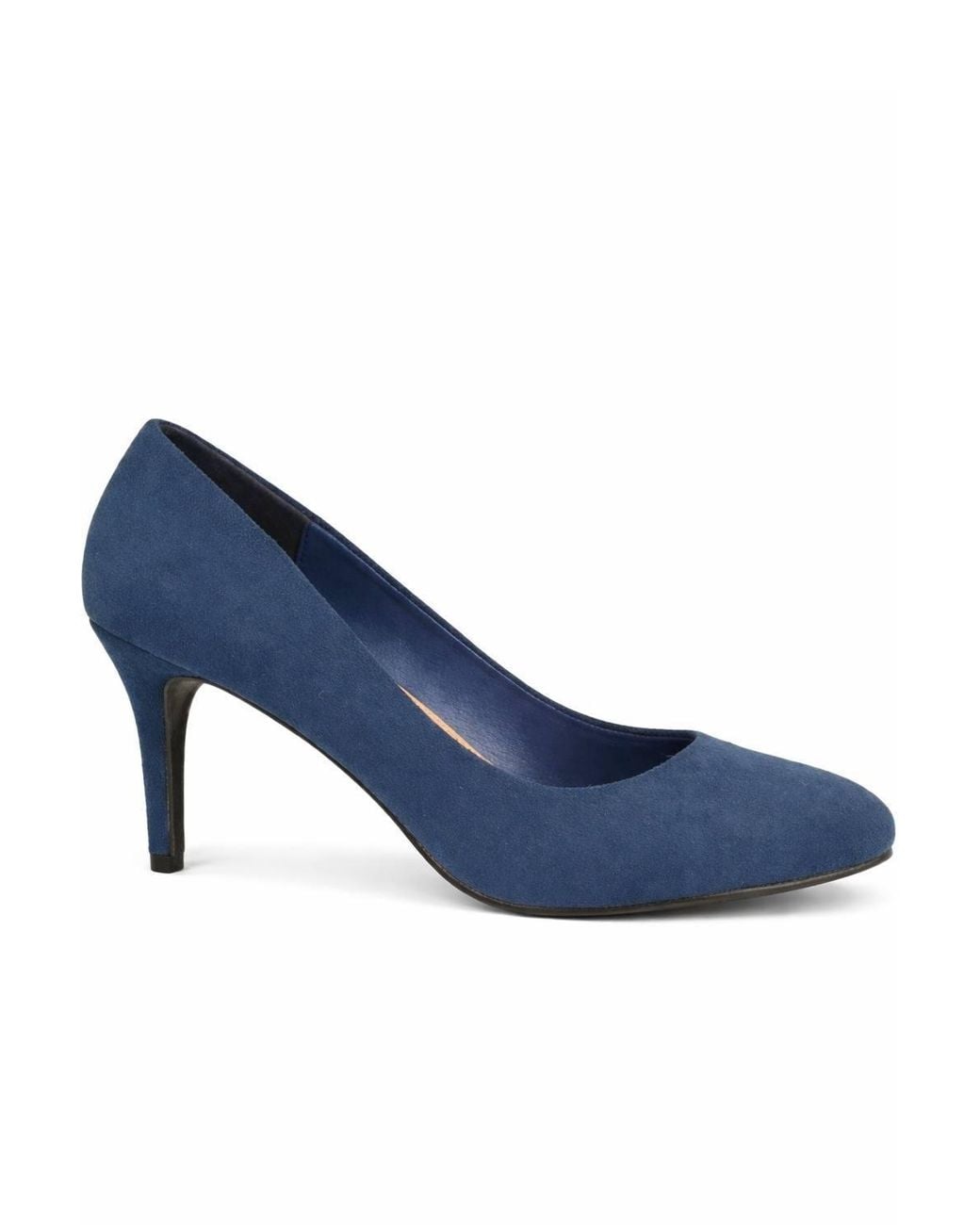 Spot on Black Classic High Heel Court Shoes