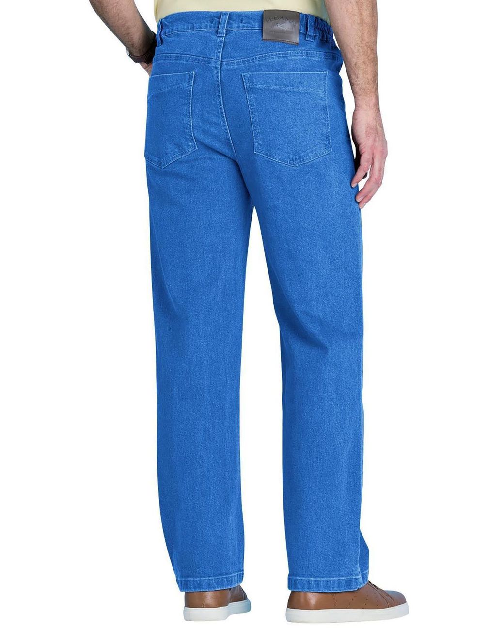 Chums Blue Stretch Fabric Side Elasticated Waistband Stonewash Finish Denim for men