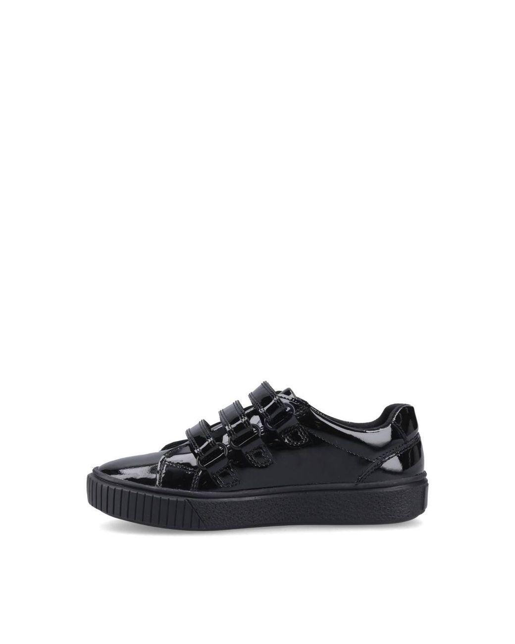 Hush Puppies Black Elsie Patent Trainer