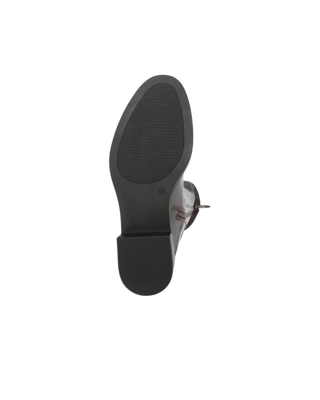 Pavers Black Block-Heeled Slip-On Long Boots