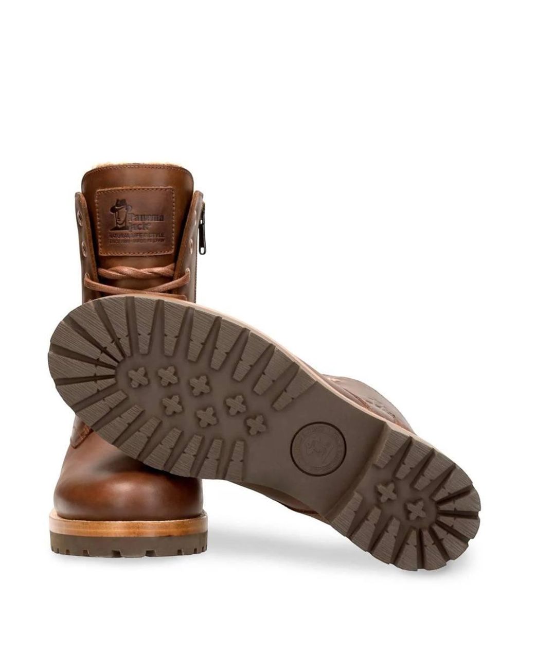 TruClothing Brown Frisia B10 Waterproof Leather Combat Boots