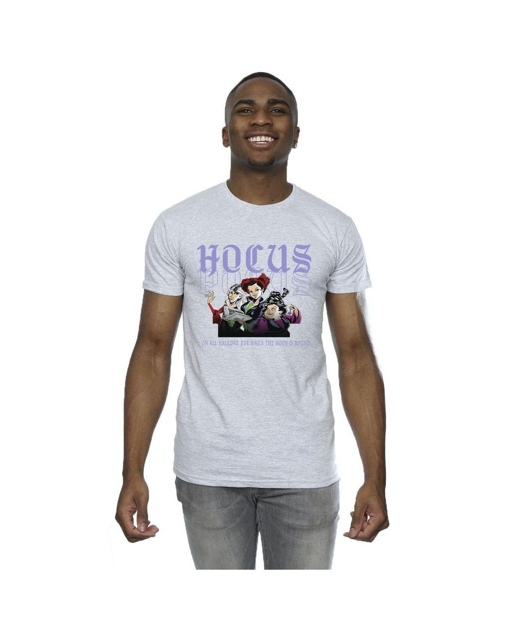 Disney White Hocus Pocus Hallows Eve T-Shirt for men