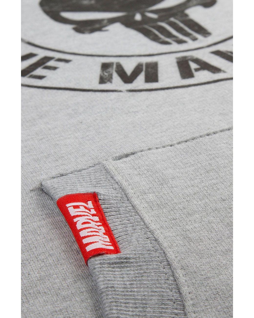 Marvel Gray One Army Cotton Hoodie for men