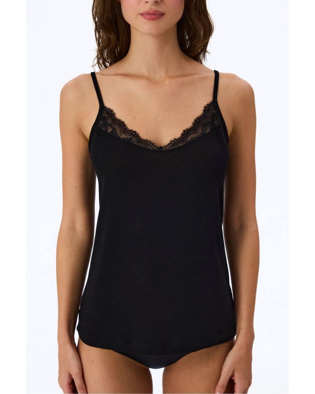 Penti Black Cashmere Thin Strap Tank Top