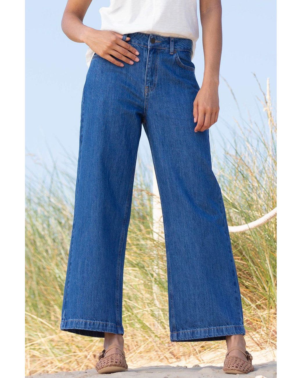 Kite Blue Wareham Wide Leg Jeans