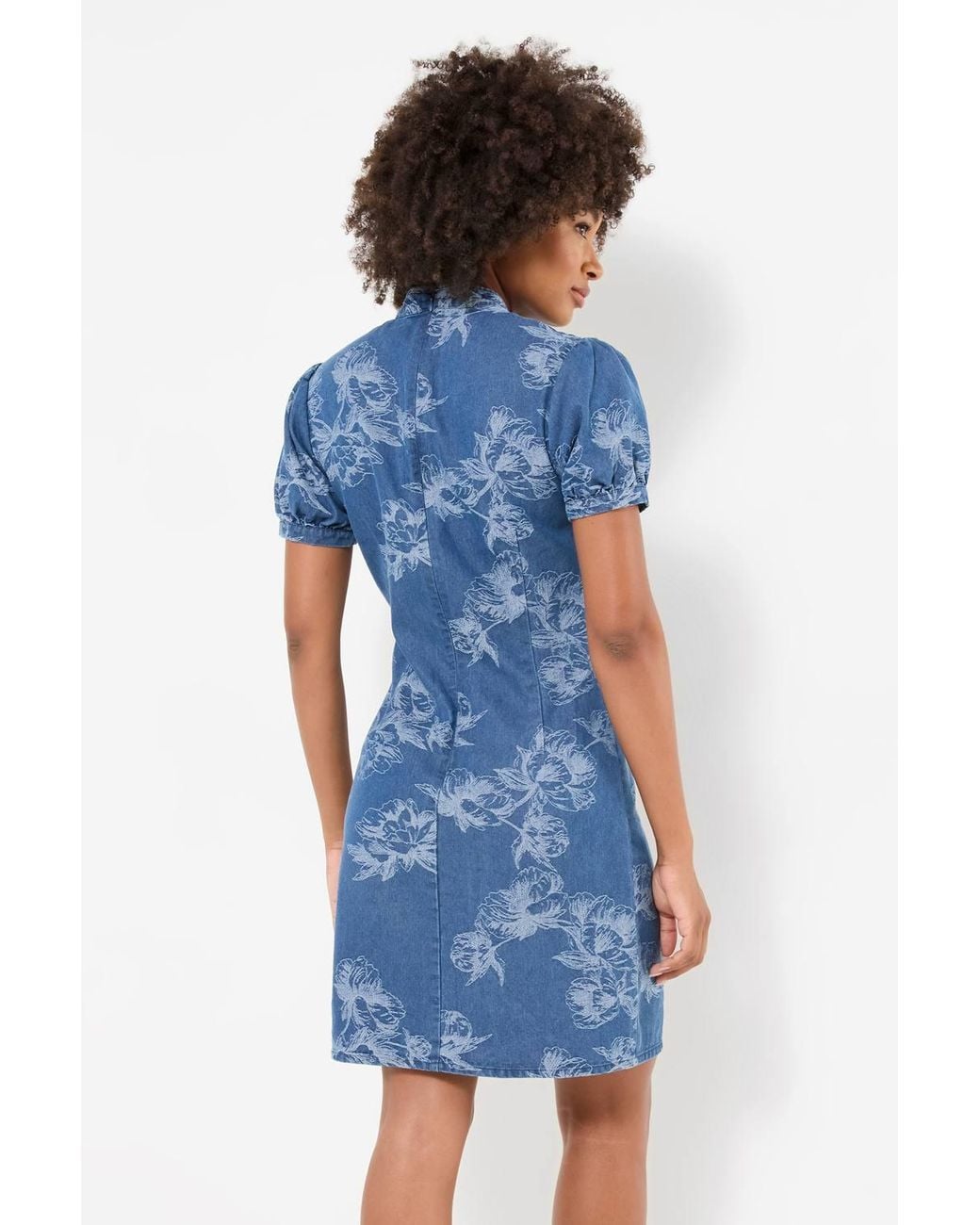 Joe Browns Blue Jessie Denim Jacquard Mini Dress