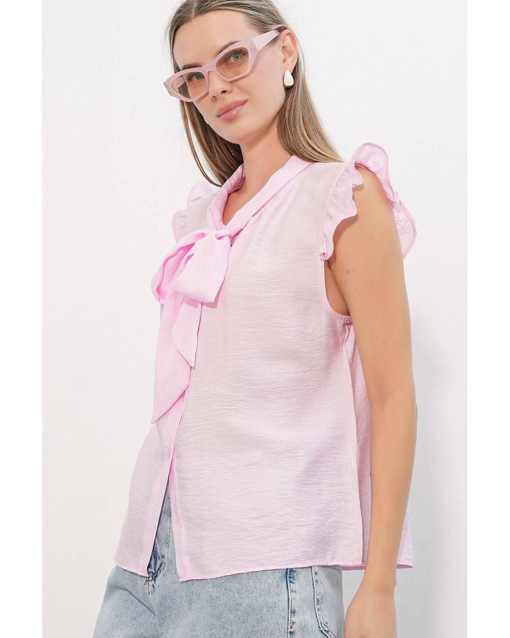 Bigdart Pink Viscose Nylon Shirt