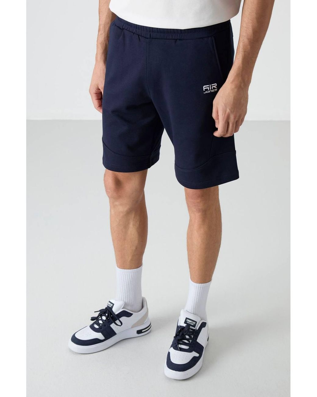 TOMMY LIFE Blue Pull-On Sweat Shorts for men