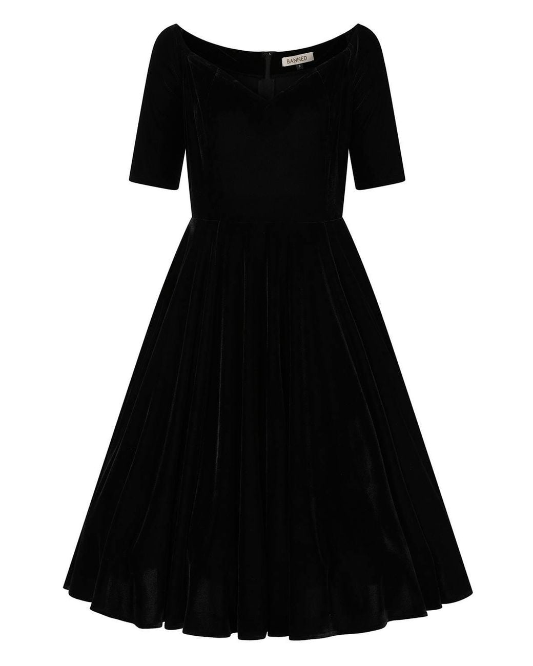 Banned Retro Black Amalia Swing Dress