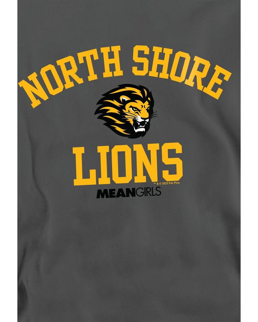 Mean Girls Gray North Shore Lions Crew Sweatshirt