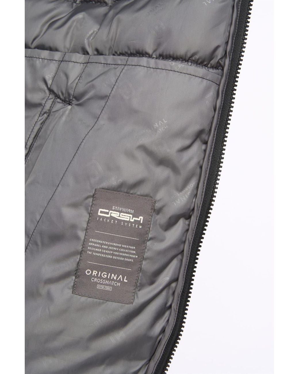 Crosshatch Gray Gattering Lightweight Hooded Quilted Puffer Jacket for men