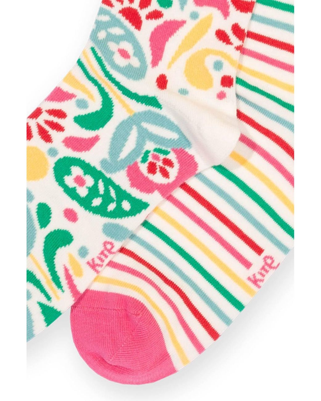 Kite White Paisley Power Socks