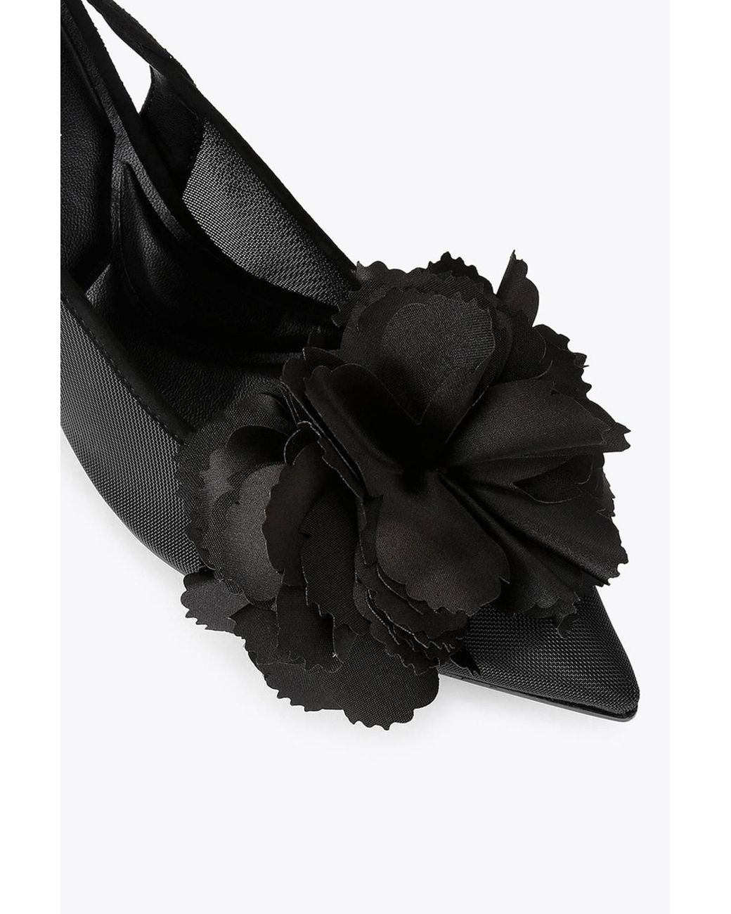 Carvela Kurt Geiger Black 'Positano Flower Sling' Heels
