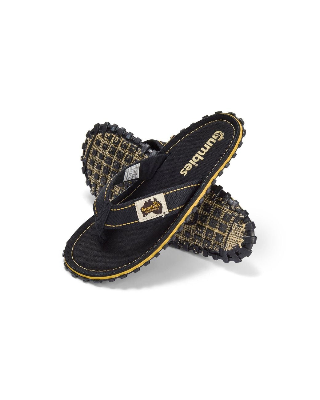 Gumbies Black Islander Flip-Flops