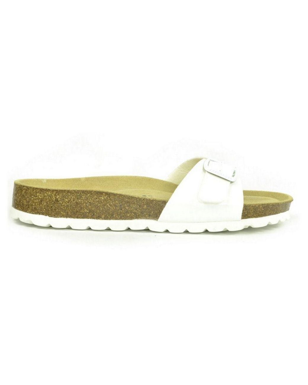 Sanosan White Malaga Lacquered Sandals