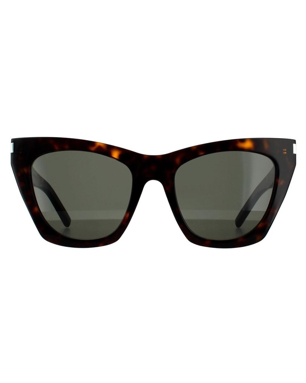 Saint Laurent Black Cat Eye Havana Sunglasses